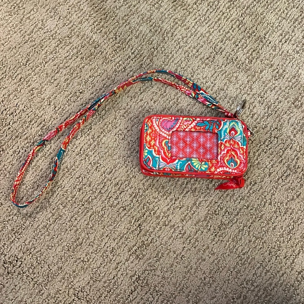 vera bradley lanyard wallet
